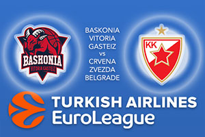 Baskonia Vitoria Gasteiz v Crvena Zvezda mts Belgrade